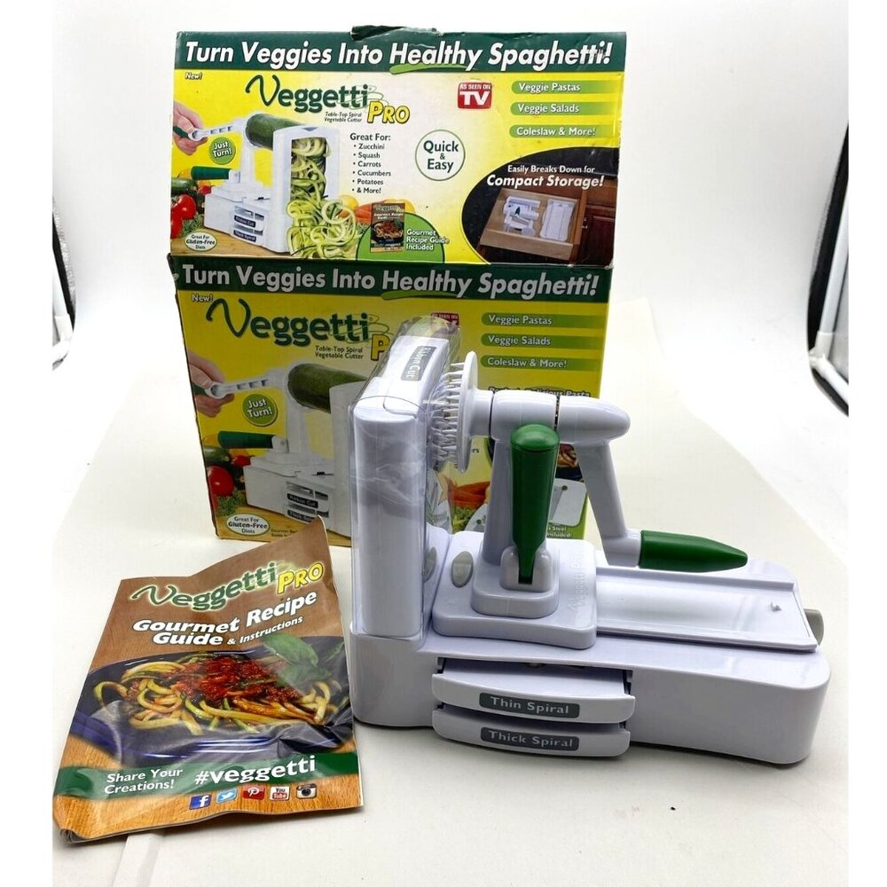 Veggetti Pro Spiralizer Zoodle Maker Vegetable Slicer 3 Blades As Seen On TV New